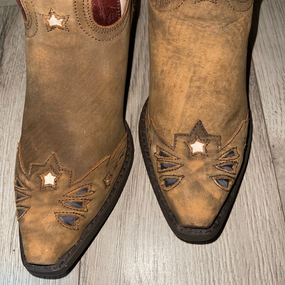 Laredo Women's Keyes Stars And Stripes Leather Boot - Picture 3 of 9